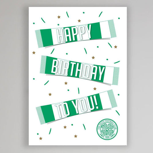 Celtic Bar Scarf Birthday Card