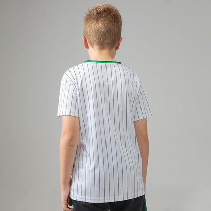 Celtic Junior Tricolour Pinstripe T-Shirt