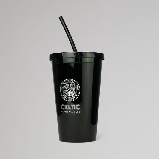 Celtic Metallic Cold Cup with Straw