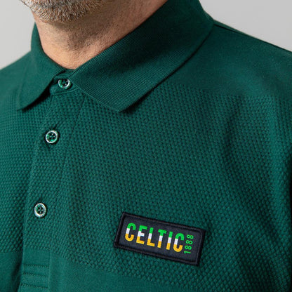 Celtic Adult Tricolour Stripe Polo Shirt