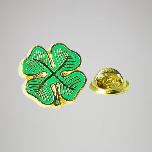 Celtic Clover Pin Badge