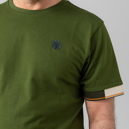 셀틱 남성용 클로버 팁 슬리브 티셔츠