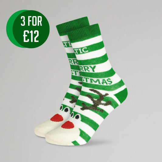 Celtic Christmas Reindeer Socks