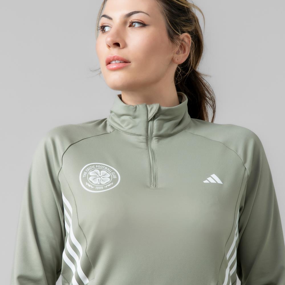 adidas Celtic Women's Training Green Hyperglam 1/4 Zip