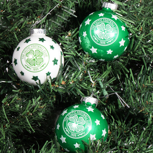 Celtic Christmas 3 Pack of Star Baubles