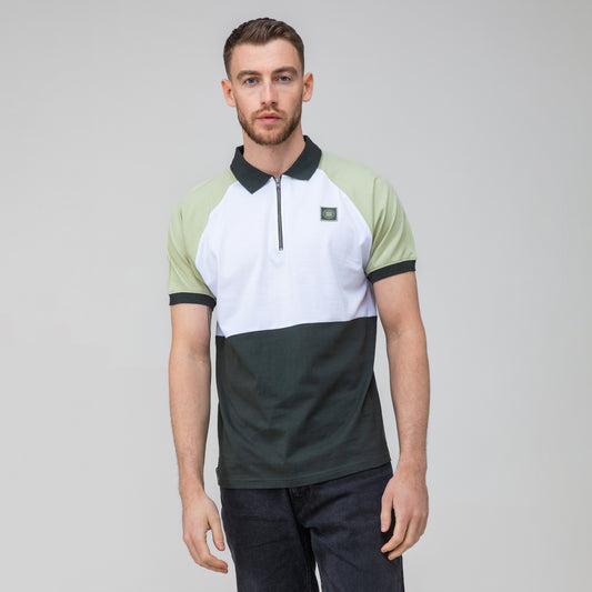 Celtic Crest Zipped Polo Shirt