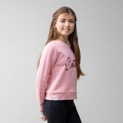 Celtic Junior Pink Heart Sweatshirt