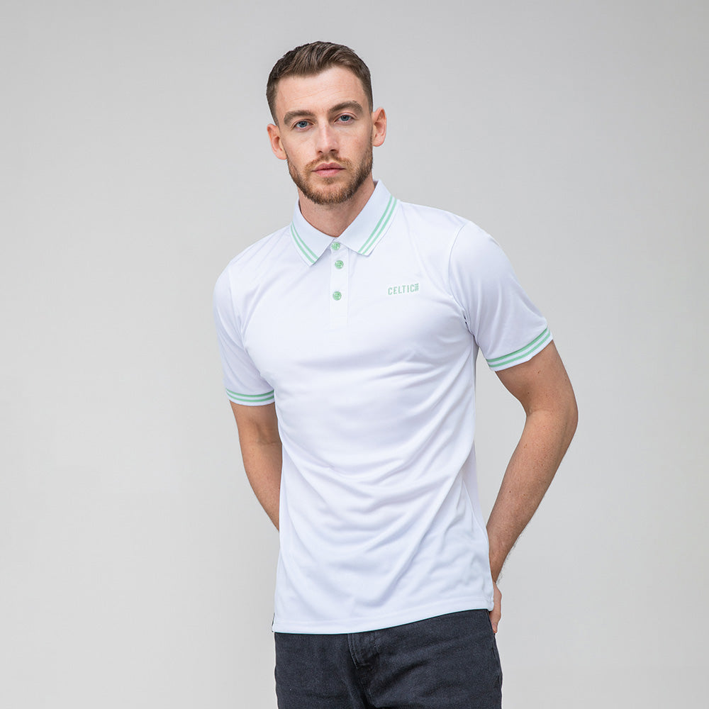 Celtic Hooped Collar Polo Shirt