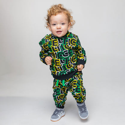 Celtic Infant Text Print Jogsuit