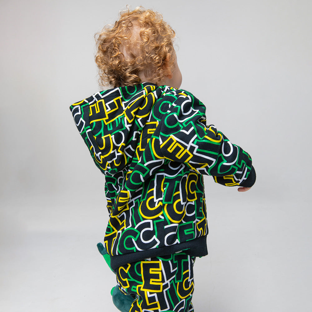 Celtic Infant Text Print Jogsuit