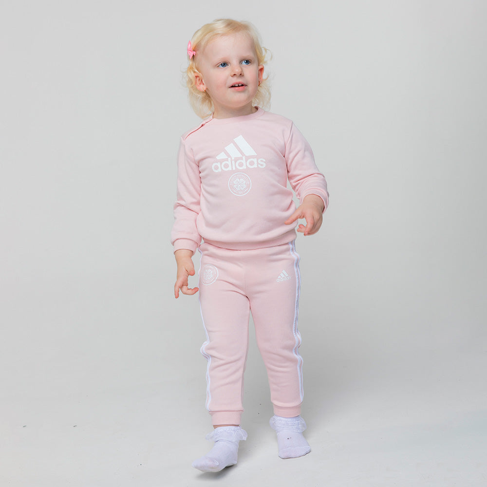 Pink and gray adidas tracksuit best sale