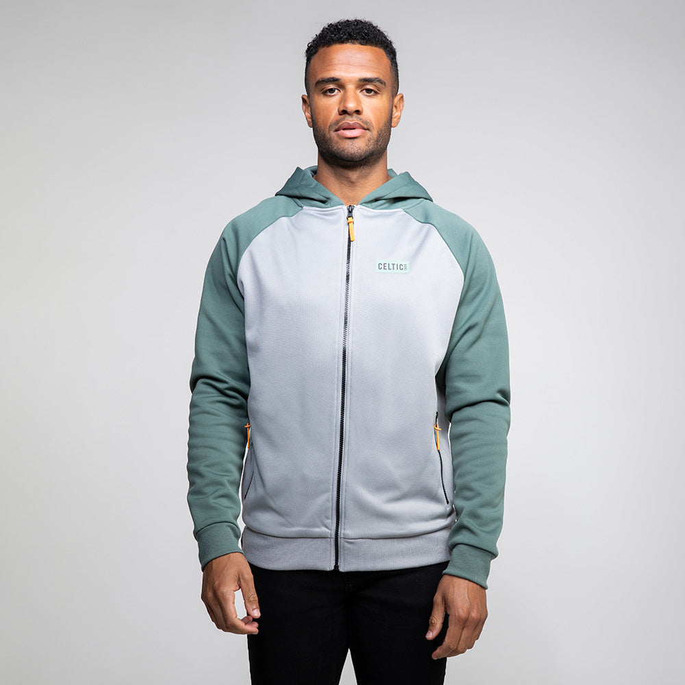 Green and grey hoodie best sale