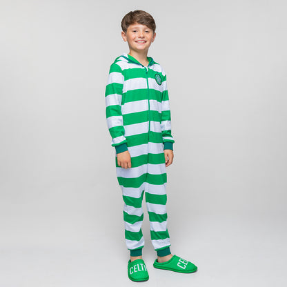 Celtic Junior Hooped Zipped Onesie