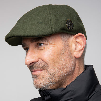 Celtic Wool Crest Flat Cap