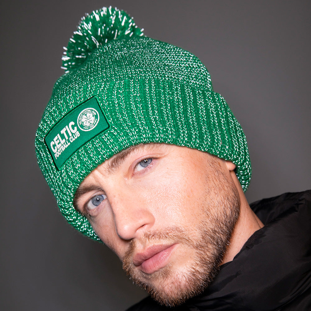 Celtic Reflective Green Beanie