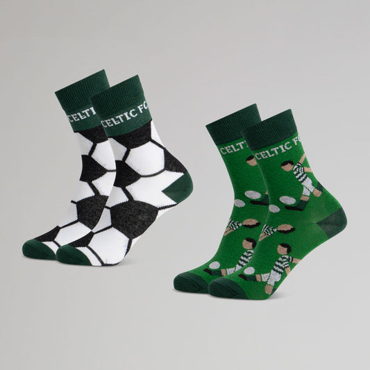 Celtic Junior 2 Pack Socks