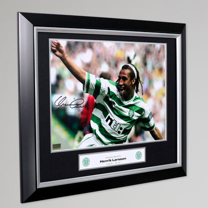 Celtic Henrik Larsson Celebration Signed Print