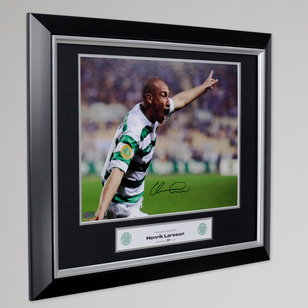 Celtic Henrik Larsson Seville Celebration Print