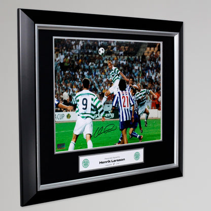 Celtic Henrik Larsson Seville Goal Signed Print