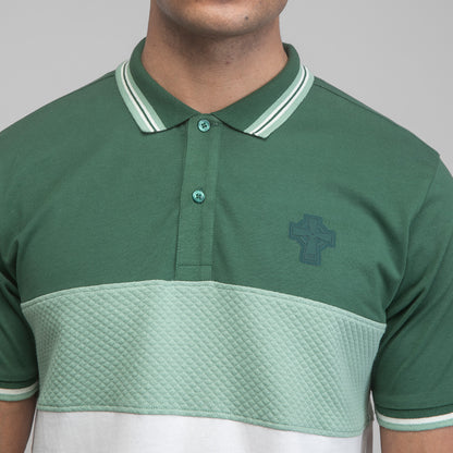 Celtic Cross Panel Polo Shirt