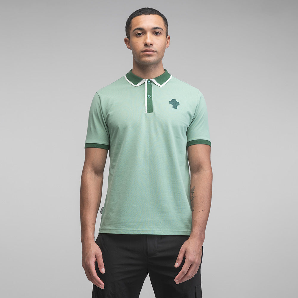 Celtic Cross Tipped Polo Shirt