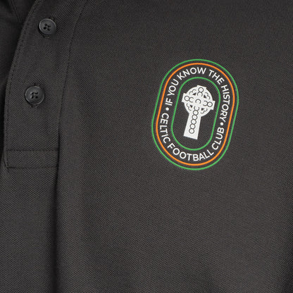 Celtic If You Know The History Dark Grey Polo Shirt