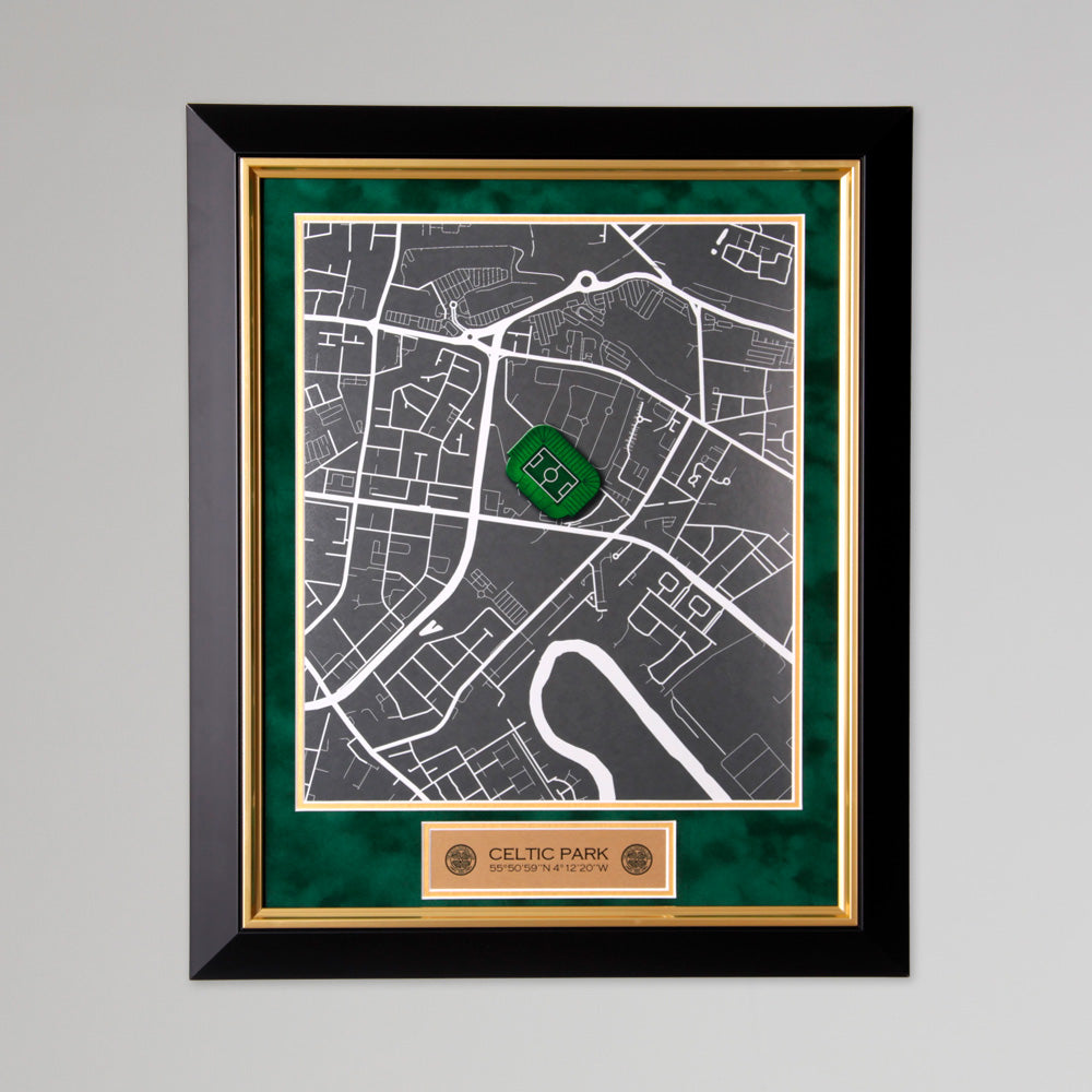 Celtic Map of Celtic Park Tempered Glass Print